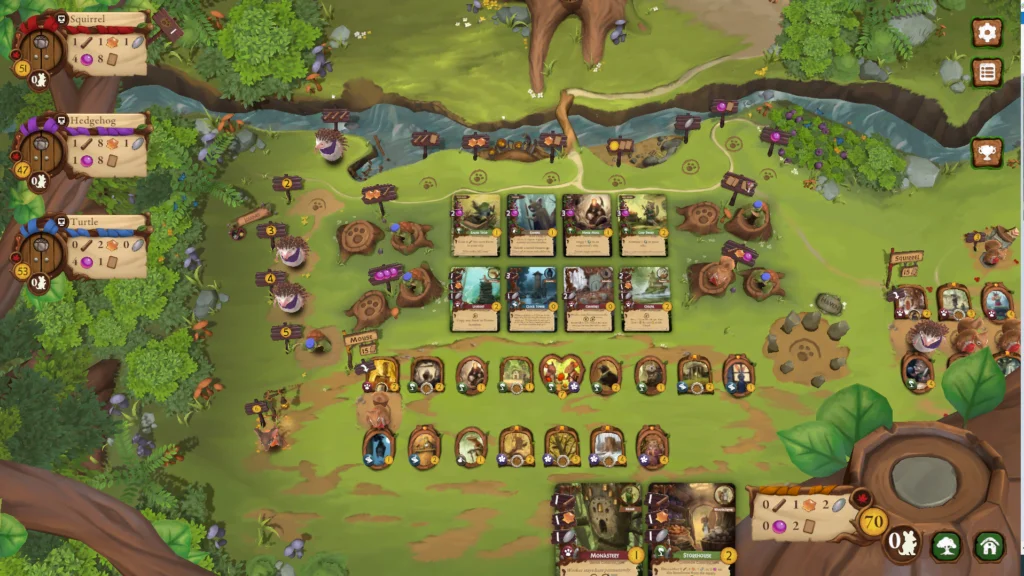 Het einde van een potje Everdell Digital.