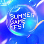 De logo van Summer Game Fest 2023. Een bubbel met de naam van het event erin tegen een kleurrijke achtergrond met meer bubbels.