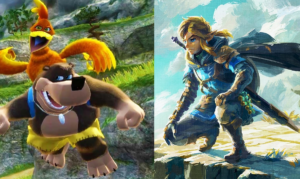 De cover arts van Nuts & Bolts en Tears of the Kingdom naast elkaar gezet.