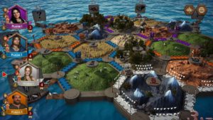 Een screenshot van Catan Digital, het digitale bordspel van Catan