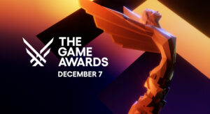 Het logo van de Game Awards 2023, inclusief onthullingsdatum 7 december