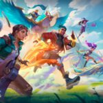 Poromotionele art voor Altered. Een kleurrijk tafereel met de starterhelden op de voorgrond.