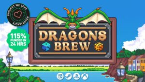 Radic Creative laat vol trots zien dat hun spel Dragons Brew succesvol is gekickstart