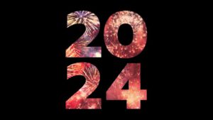 De nummers 2024, gemaakt van vuurwerk. Wat kan ik hier nog meer over zeggen?