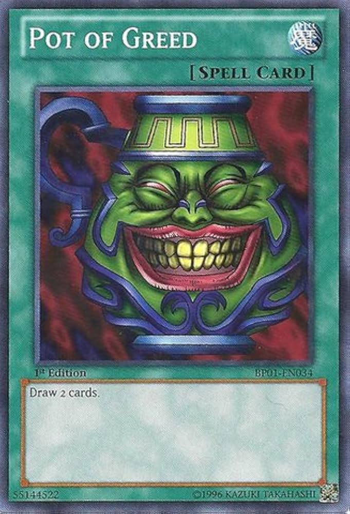 De kaart Pot of Greed uit Yu-Gi-Oh!