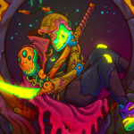 De header van Ultros. Het hoofdpersonage slaapt in een pod.