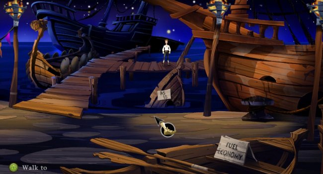 Een screenshot uit Secret of Monkey Island