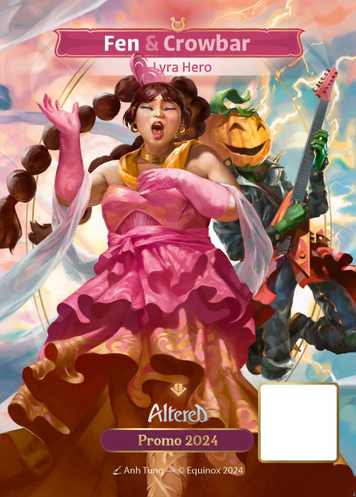 Een full art versie van Fen, een hero in Altered