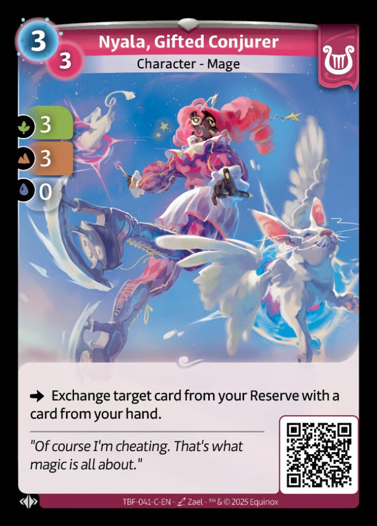 Nyala, een kaart in Altered