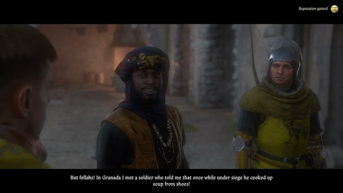 Soms moet je moeilijke keuzes maken, ook met wat er te eten is. Een screenshot uit Kingdom Come: Deliverance 2.