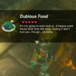 Link leert dat je niet gewoon wat in de pot kan gooien en het koken kan noemen. Een screenshot uit The Legend of Zelda: Breath of the Wild.