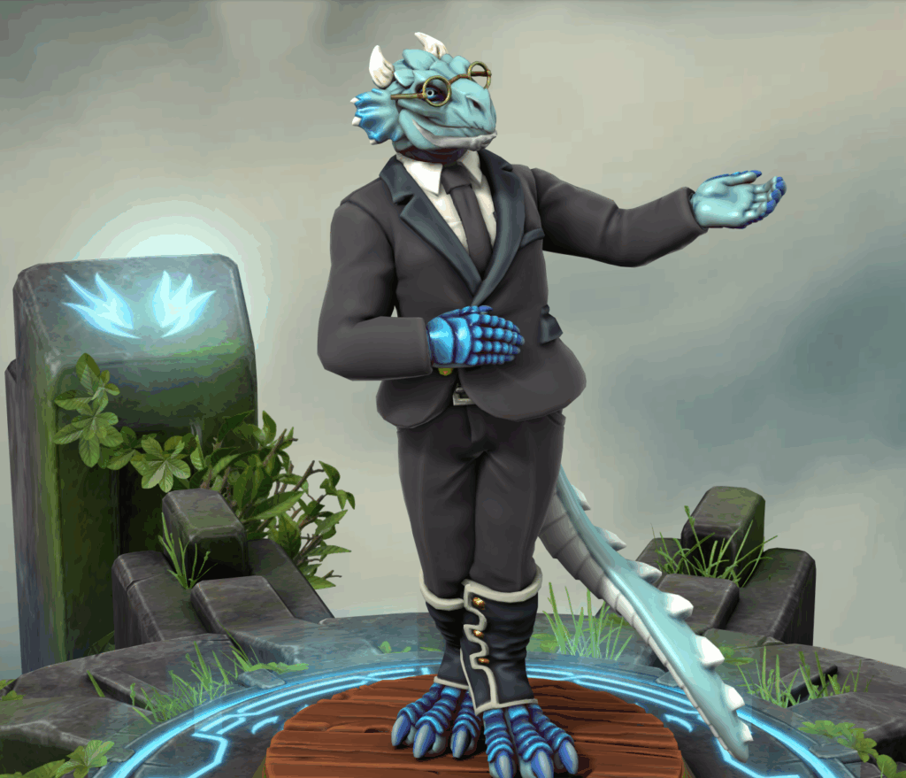 Bob de butler, gemaakt in HeroForge.