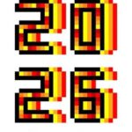 Een gepixeleerde versie van 2026