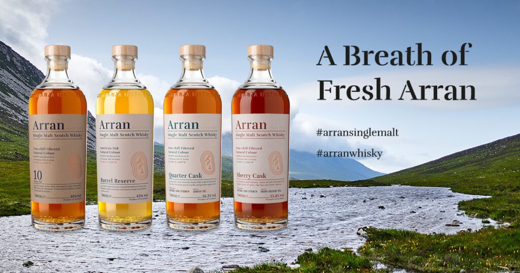 Reclame voor Arran Whiskey. PS: ik drink niet en word niet gesponsord.