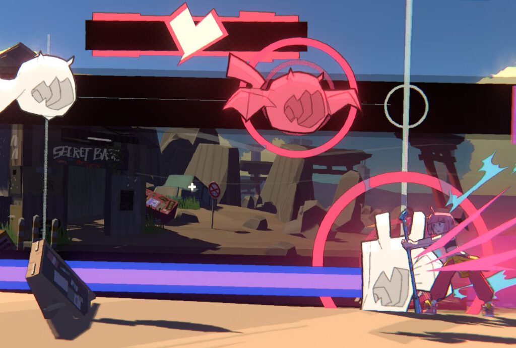 Beat neemt het op tegen wat Silent tijdens een muzieknummer. Een screenshot uit UNBEATABLE.