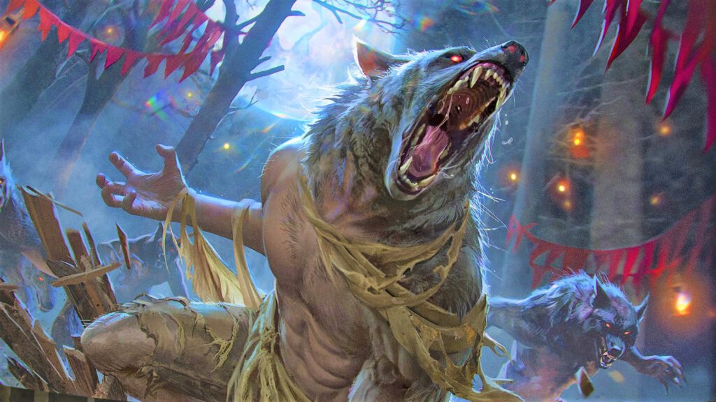 Een groep weerwolven scheurt een feest aan stukken