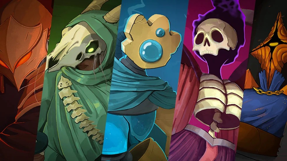 De vijf speelbare personages in Slay the Spire 2.