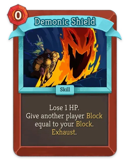 Demonic Shield, een Slay the Spire 2-multiplayer-kaart.