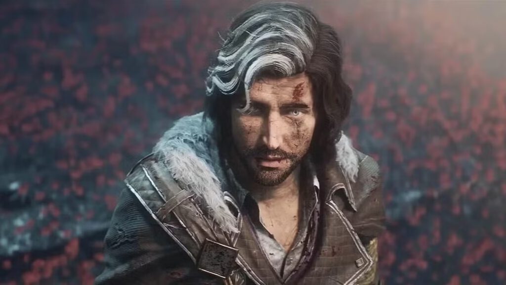 We kijken van boven naar Verso. Een screenshot uit Clair Obscur: Expedition 33.