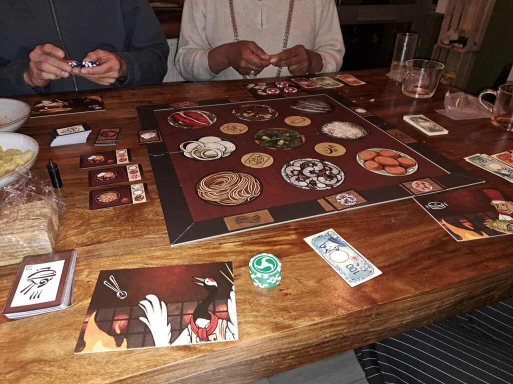 Hibachi kwam weer uit de kast tijdens de spellenavond.