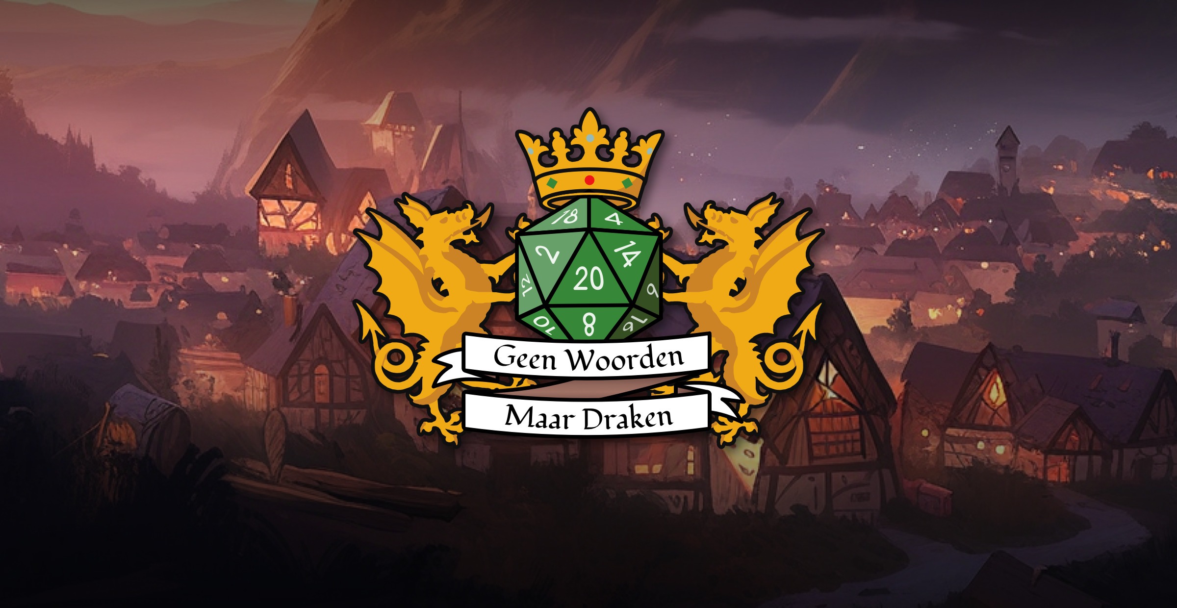 Het logo van Geen Woorden Maar Draken