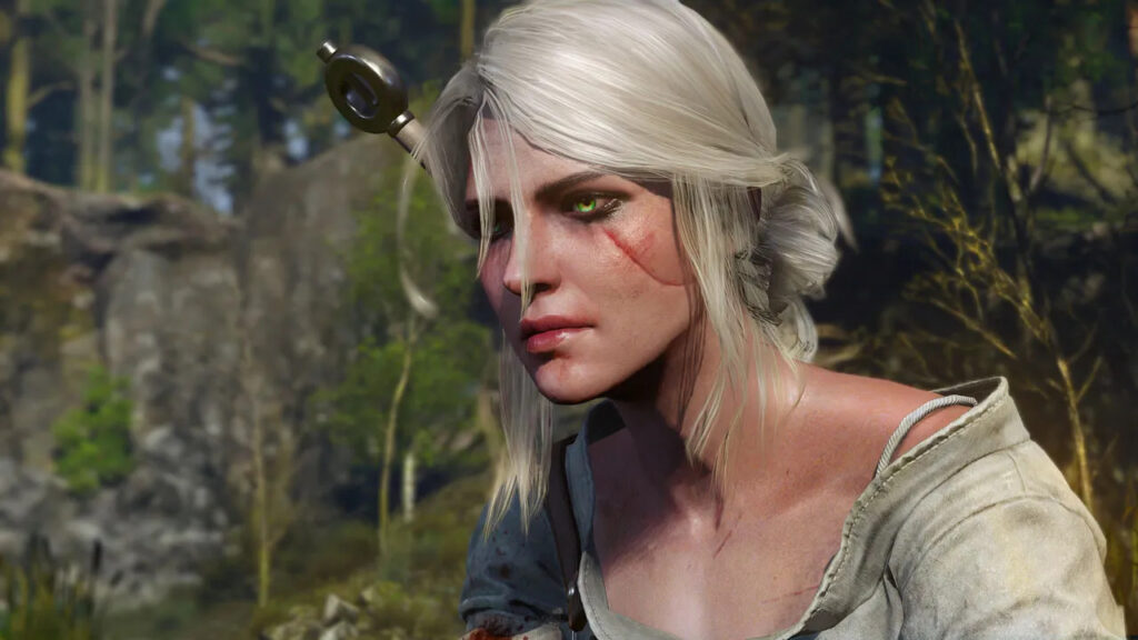 Ee nscreenshot van Ciri in The Witcher 3.