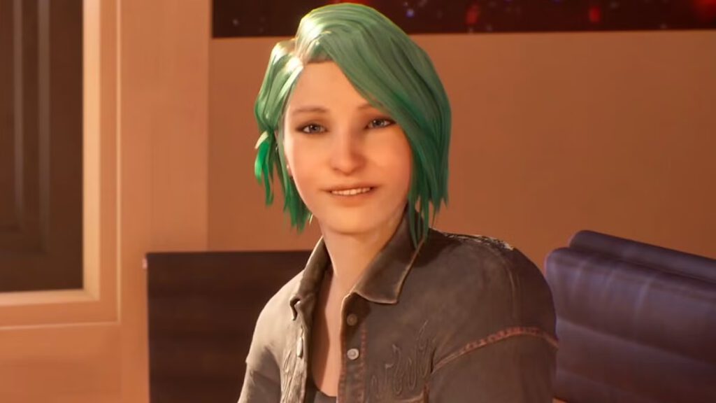 Chloe heeft de grootste grijns! Een screenshot uit Life is Strange: Reunion.