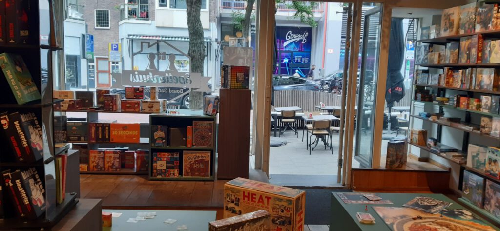 De winkel van het Spellenhuis in Rotterdam.