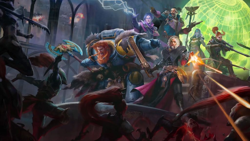 Key art voor Warhammer 40K: Rogue Trader.