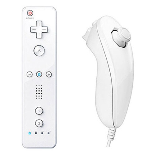 De wii-mote, de controller voor de Wii. 