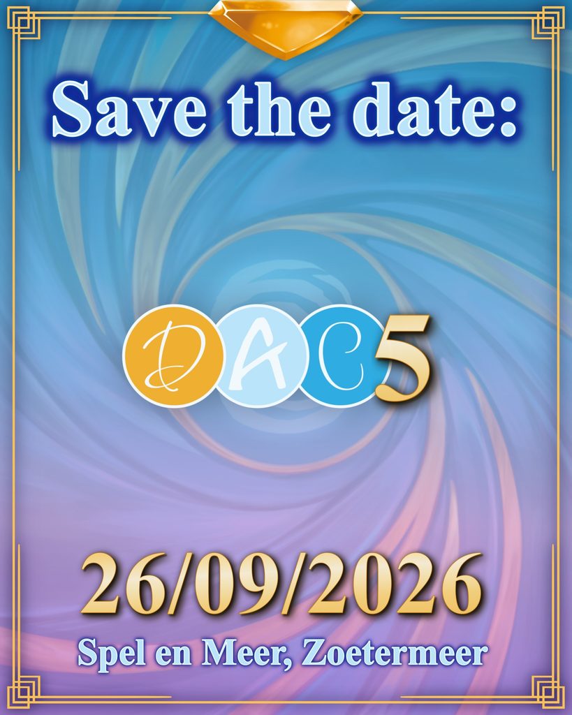 We hebben een datum voor de vijfde editie van DAC: 26 september!